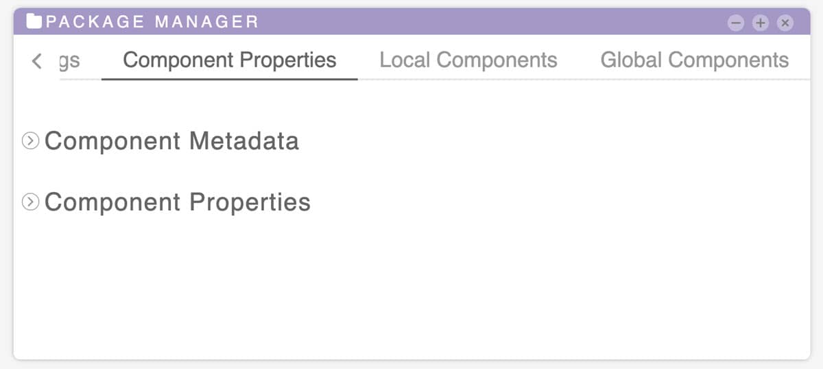 tilepieces documentation - Panels-PackageManager-ComponentProp02