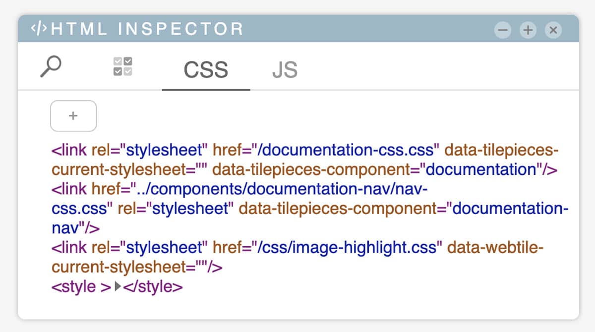 tilepieces documentation - html-inspector-css