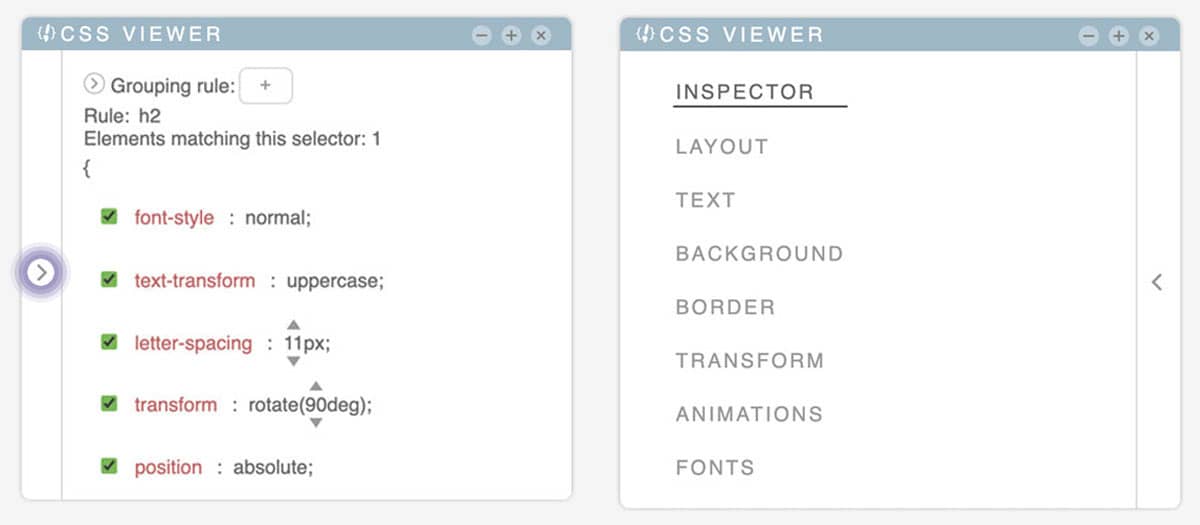 tilepieces documentation - panel-css-section-grey